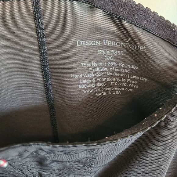 Design Veronique High Back Full Body Girdle Shapewear Size 3XL - Picture 7 of 8